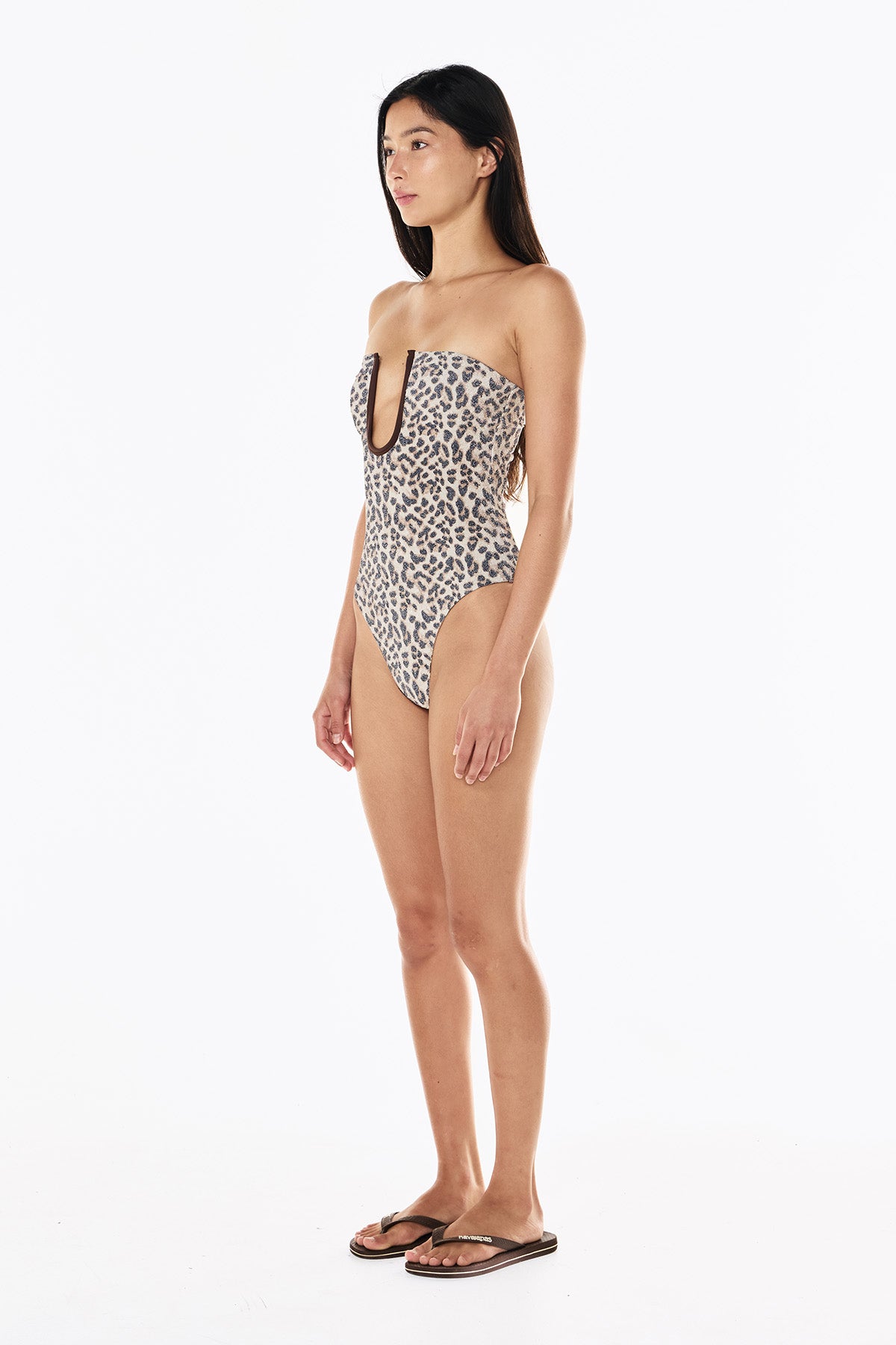 Peggy Lurex One Piece | Leopard