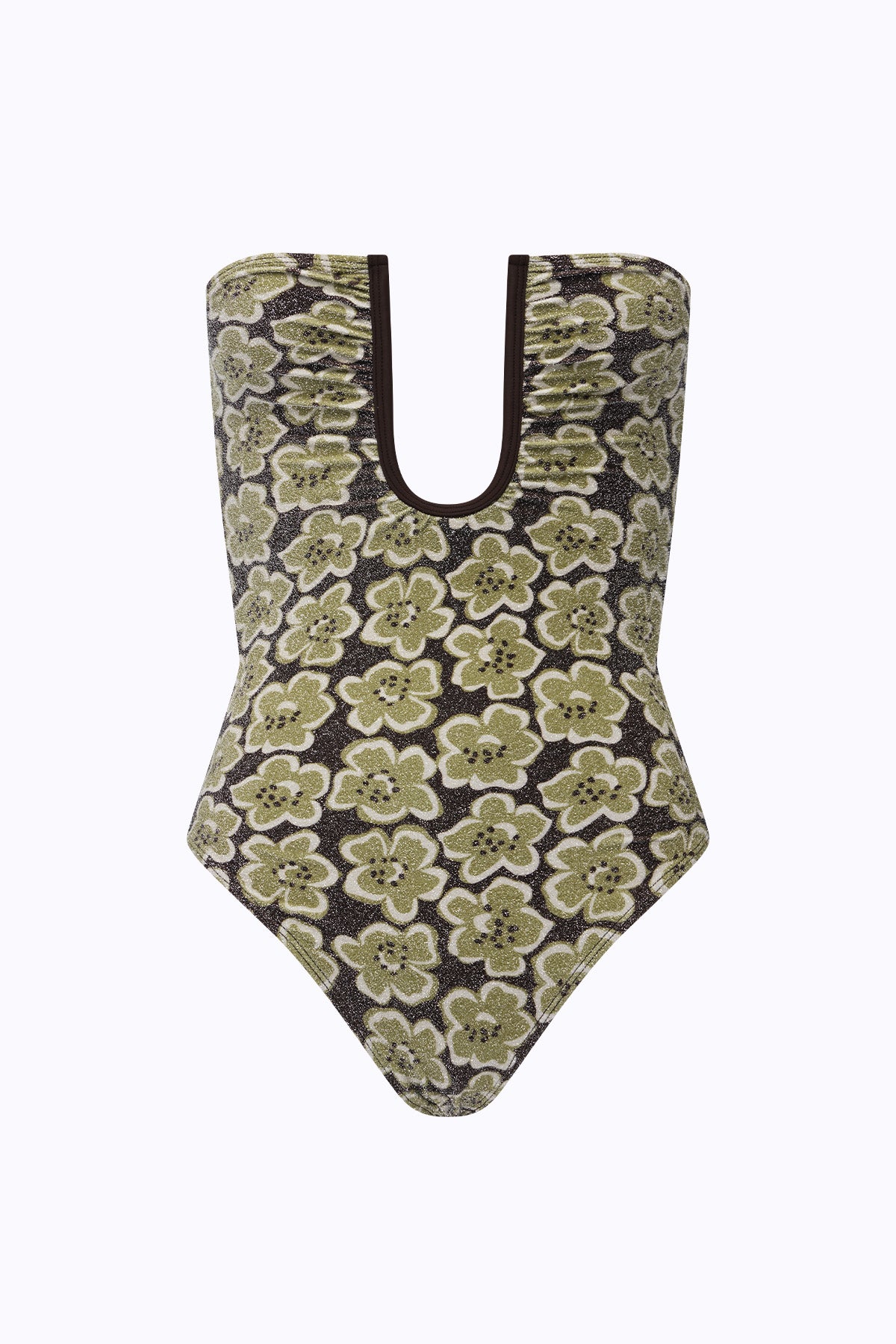 Peggy Lurex One Piece | Moss Bloom