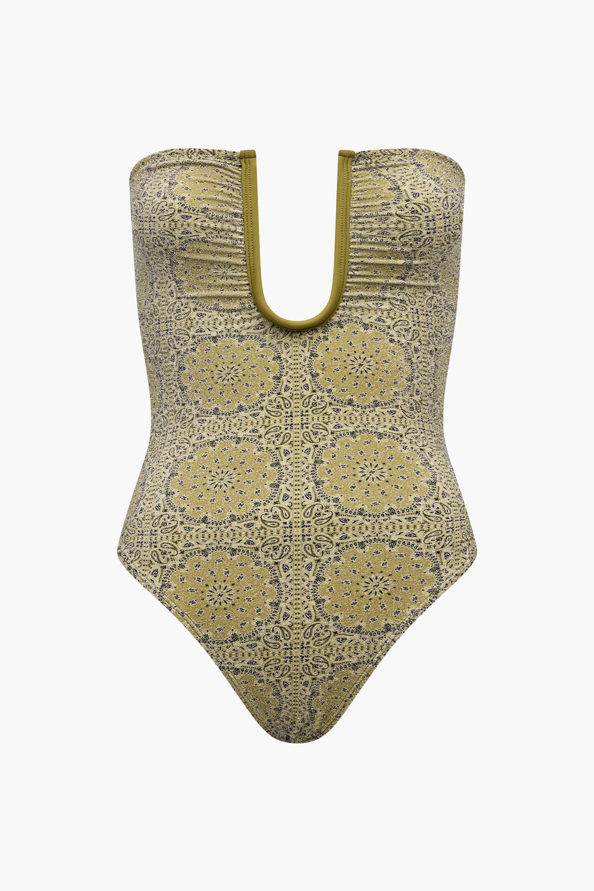 Peggy Lurex One Piece | Sage Paisley