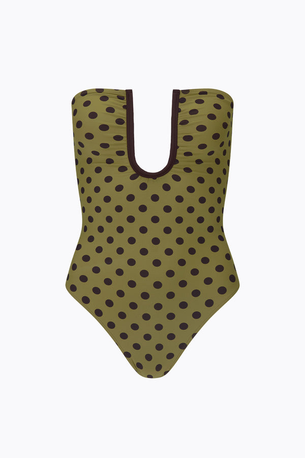 Peggy Lurex One Piece | Moss Bloom main image 0