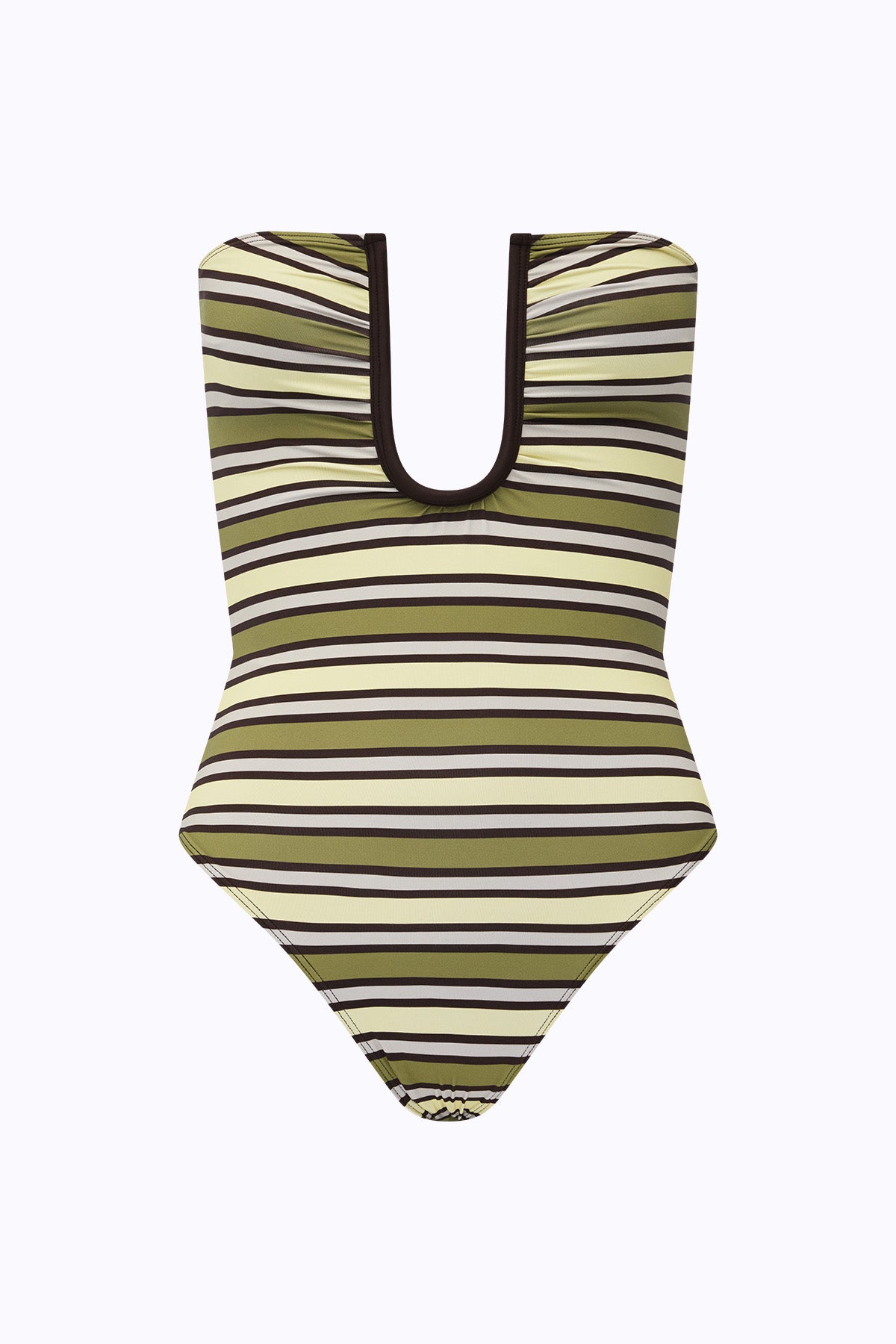 Peggy One Piece | Mocha Moss Stripe