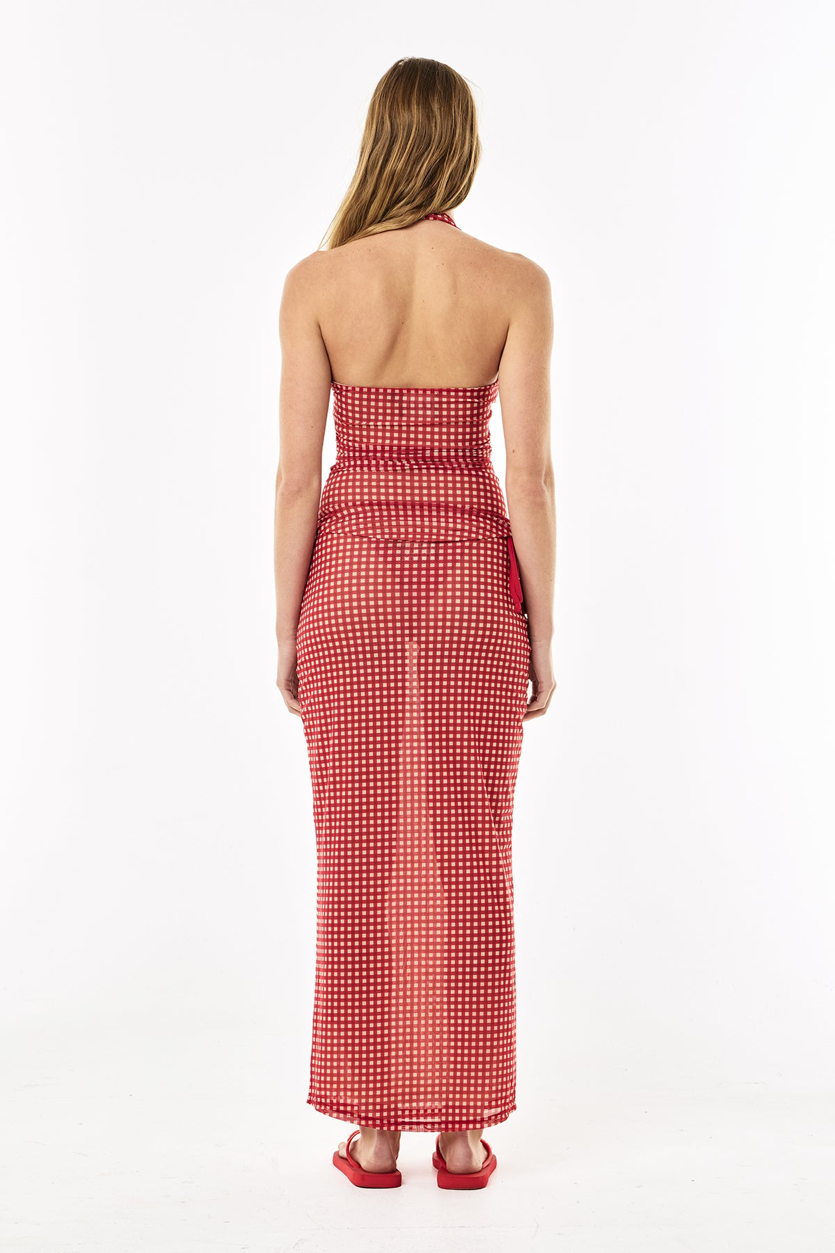 Sheer Skirt | Cherry Check