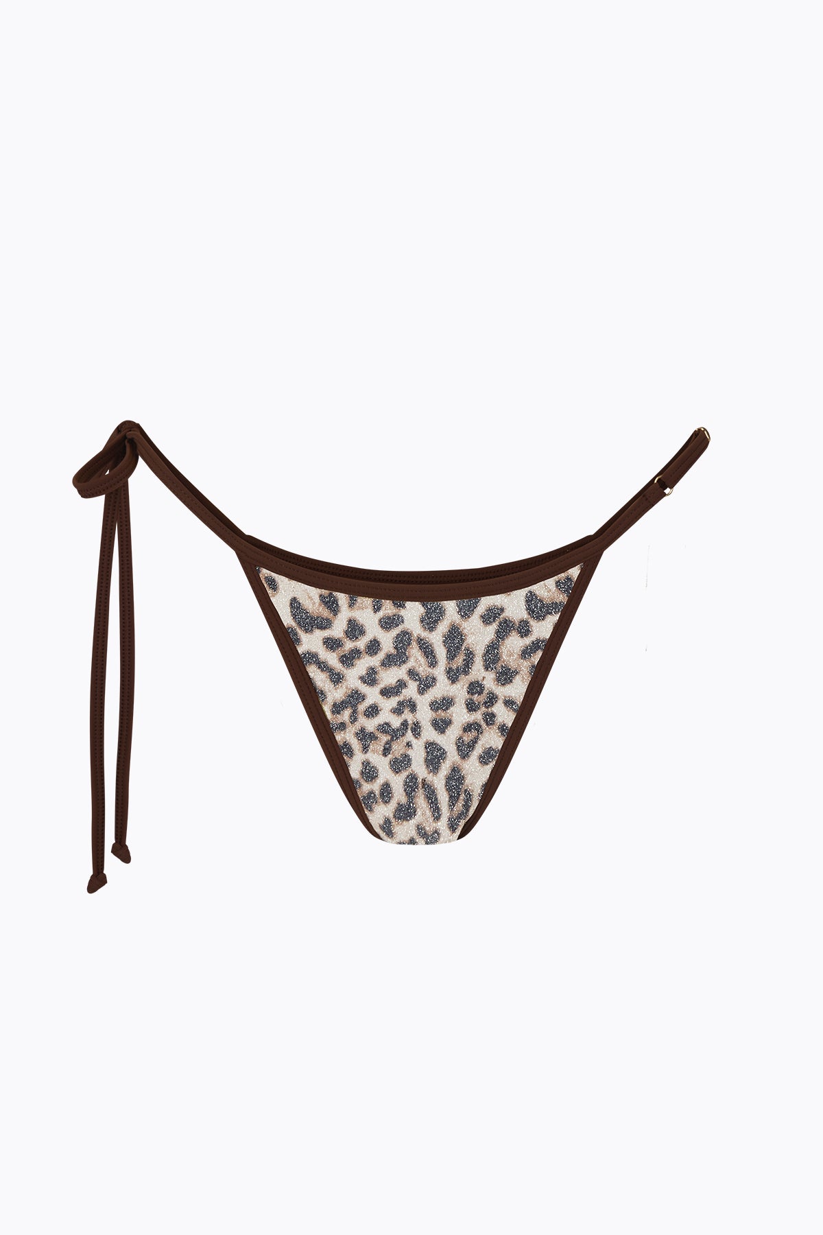 Twiggy Lurex Tie Brief | Leopard